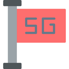5G-3 Vector Flat Icon