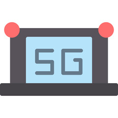 5G-8 Vector Flat Icon