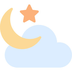 Night Vector Flat Icon