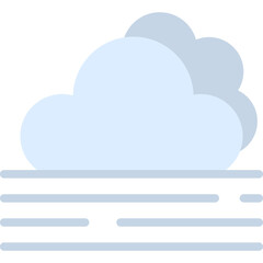 Cloudy Vector Flat Icon