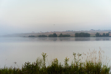 misty morning on the river