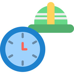 Working Hours Vector Flat Icon