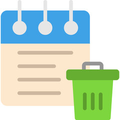 Trash Can Vector Flat Icon