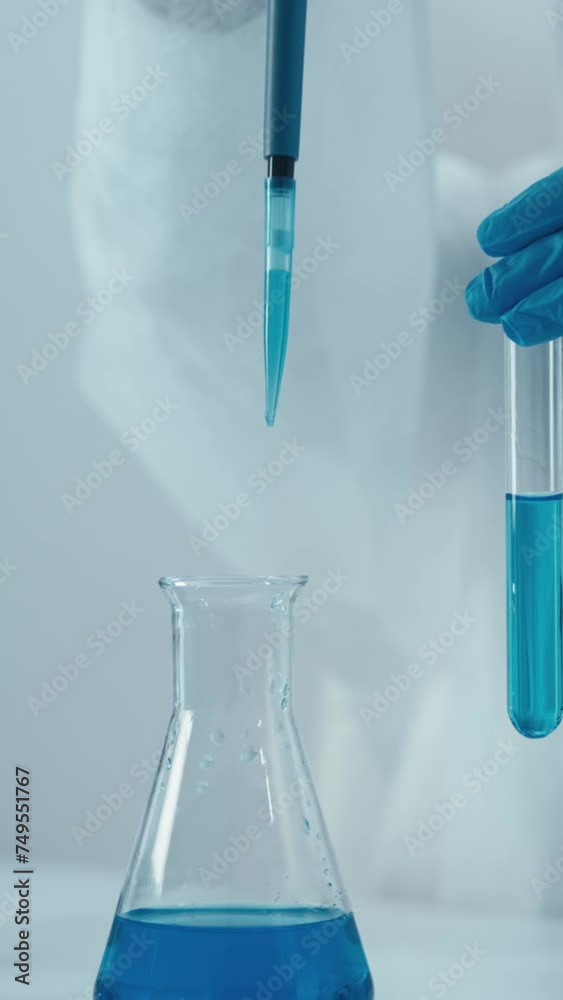 Poster the scientist researches the effects of new drugs on the human body to ensure the safety and effecti