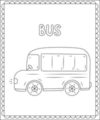 Big and simple coloring page for kids