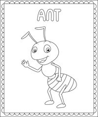 Big and simple coloring page for kids