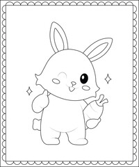 big and simple coloring page for children