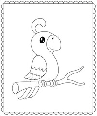 big and simple coloring page for children