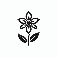 Beauty flower Vector icon design illustration template, graphic floral symbol, spring flower, generative ai