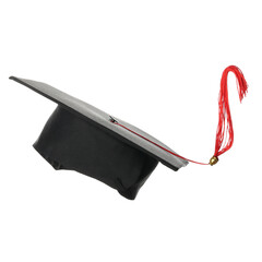 Mortar board on white background