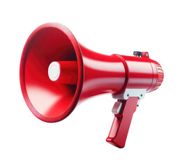 Isolated Red Megaphone
