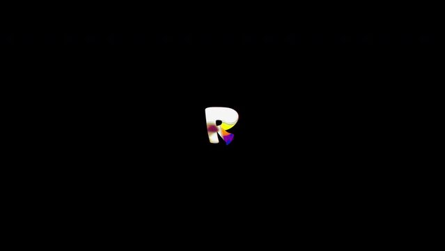 footage 2D The letter R 