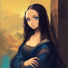 Enigmatic Portrait in Anime Essence