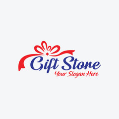 gift shop logo design vector
