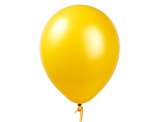 Gelber Luftballon isoliert auf weißem Hintergrund, Freisteller