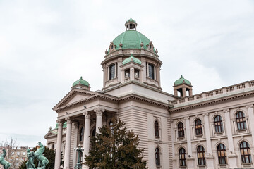 The House of the National Assembly of the Republic of Serbia in Belgrade, Serbia