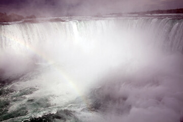 Fototapeta na wymiar Horseshoe waterfall view from the canadian side - Niagara fall - Ontario - Canada
