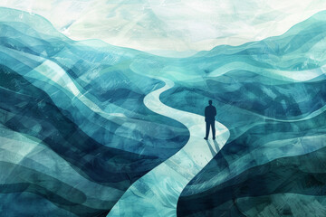 Healing Journey Abstract Art