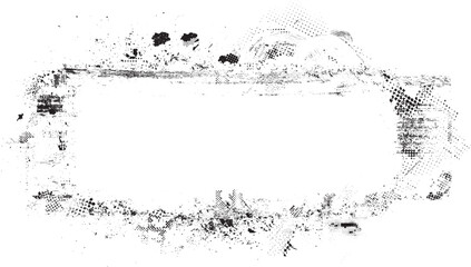 Glitch distorted grange shape . Noise grungy logo . Trendy defect error shapes . Glitched frame .Grunge textured . Distressed effect .Vector shapes