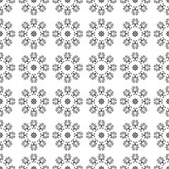 Elegant very beautiful black and white seamless pattern. Ornamental style tribal ethnic background