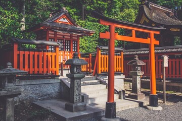 In Japan, the iconic shrine gate, known as 