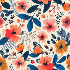 Flat Floral Pattern