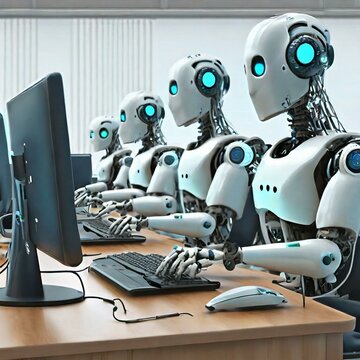 Robots at Work: A Digital Collaboration. Genrative IA