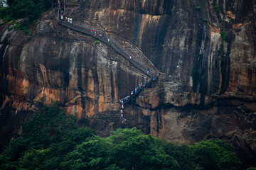 Sigiriya Rock Castle, Sri Lanka. - obrazy, fototapety, plakaty