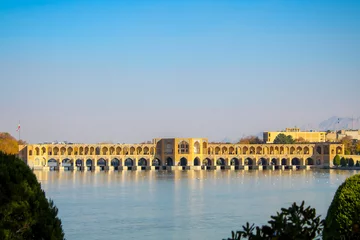 Fotobehang Khaju Brug Khaju bridge in Isfahan