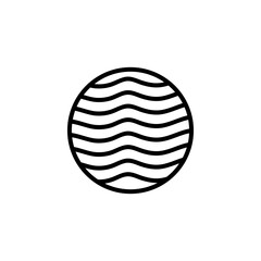 Outline Simple Planet Icon