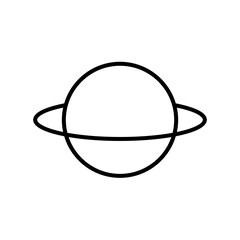Outline Simple Planet Icon