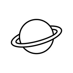 Outline Simple Planet Icon