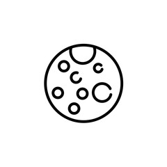 Outline Simple Planet Icon