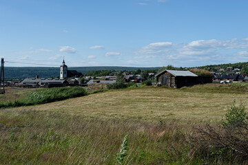landscape with houses