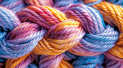 Madeja de lana de  colores 