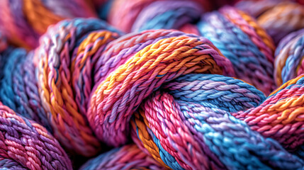 Madeja de lana de  colores 