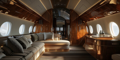Private jet interior - 749584945