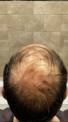 before after photos of hair transplant result of a man