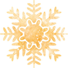 snowflake, flat illustration isolated on white background