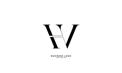 HV, VH, H, V, Abstract Letters Logo Monogram