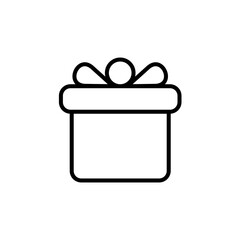 Outline Birthday Gift Icon