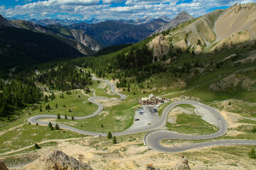 Mountain pass Col d'Izoard