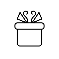 Outline Birthday Gift Icon
