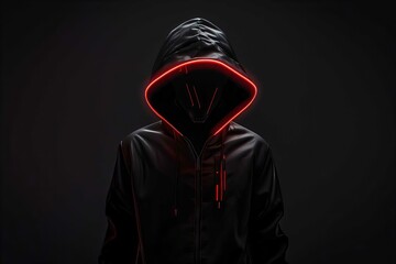 Hacker Wearing Hoodie