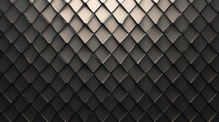 Metal scales, tiles, geometric fantasy background for games, heroic computer wallpaper.