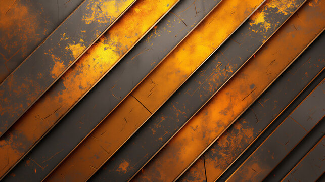 Rusty metal diagonal stripes