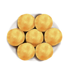 nastas cookies illustration for ied al fitr 