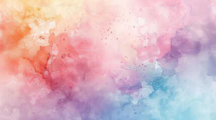 Fototapeta premium Multicolored watercolor paint creating a vibrant and dynamic backdrop, creating a visually striking composition. Creative abstract background.