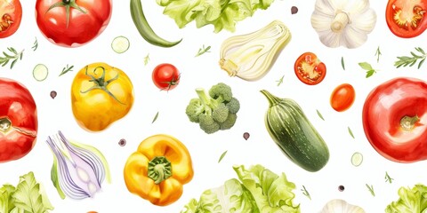 vegetables texture illustration Generative AI