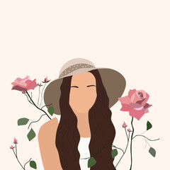 portrait-girl-hat-roses